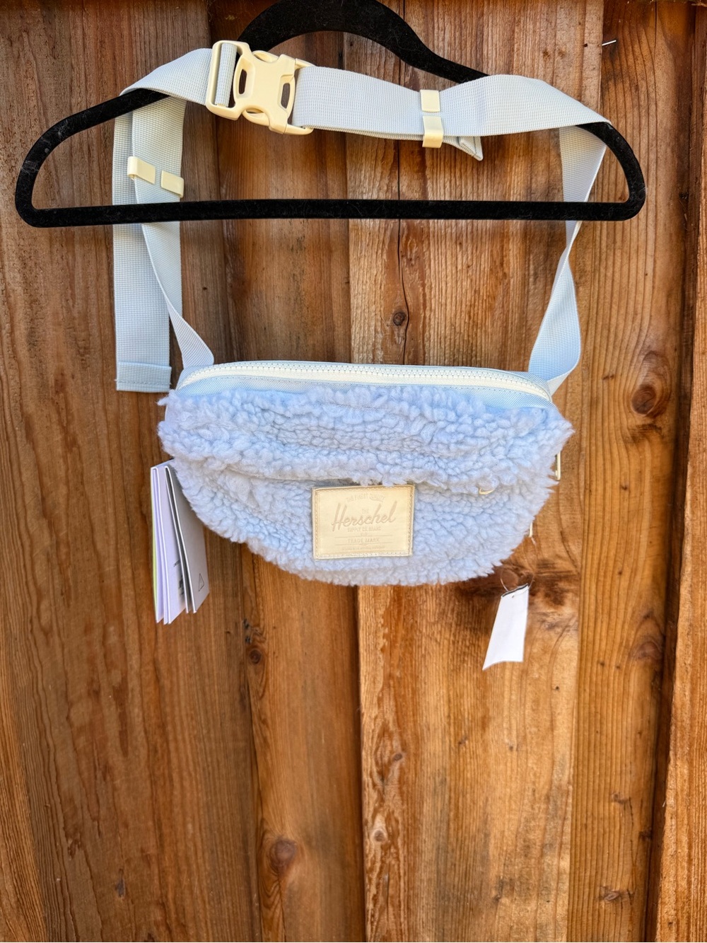 Herschel Supply Company Light Blue Sherpa Crossbody Waist Bag
